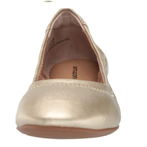 NWT Gold Ballet Flats Amazon Essentials women’s size 12.5 - Picture 3 of 4